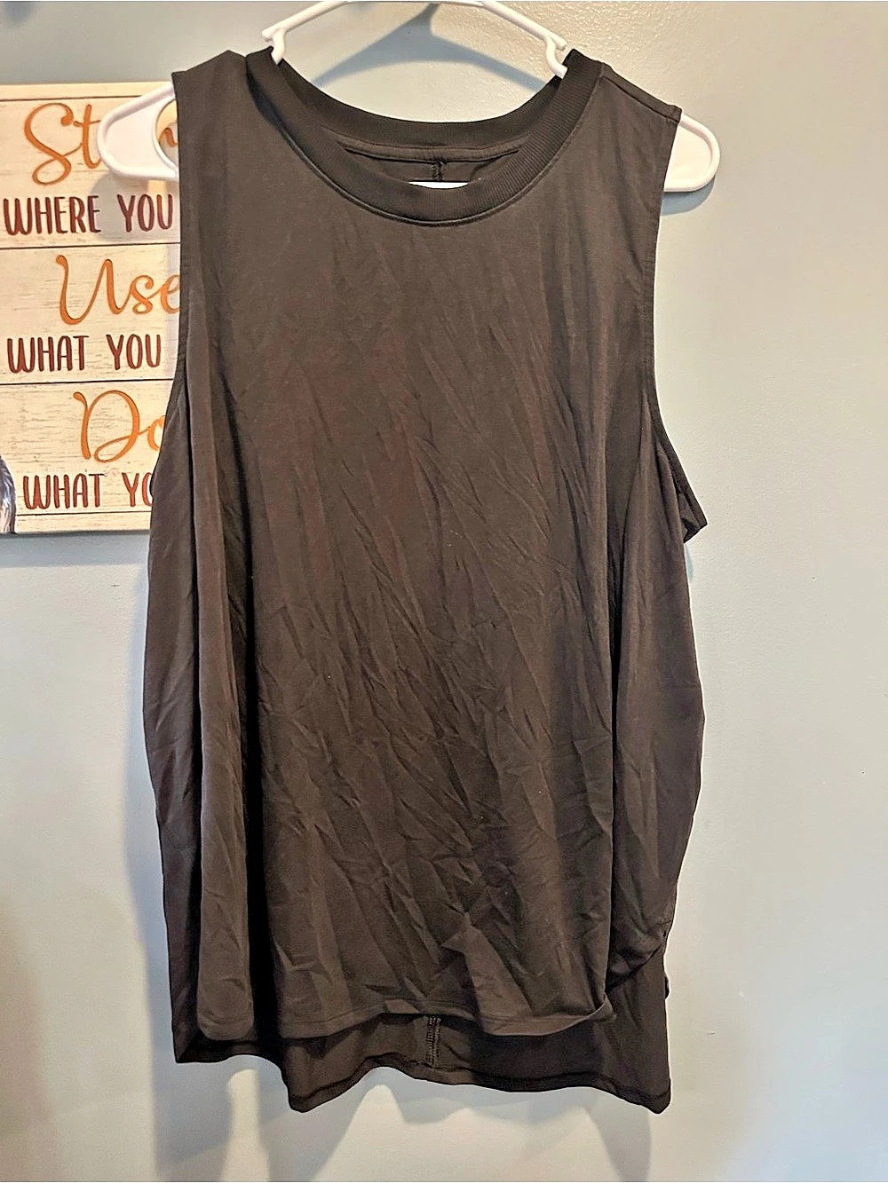 Tek Gear On-the-Go Gear Tank Top, Black, XL
